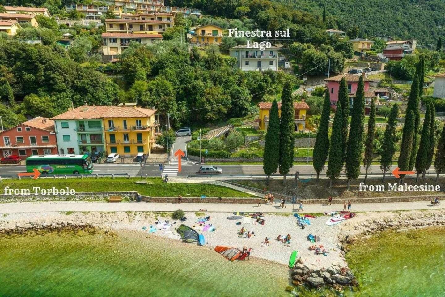 Finestra Sul Lago Malcesine Apt Riva Eksteriør bilde